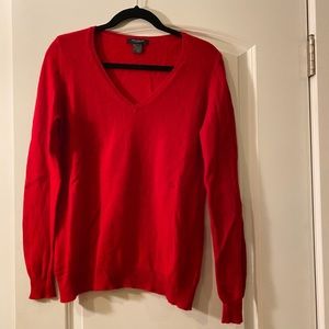 Ann Taylor Cashmere V-Neck Sweater